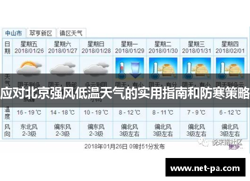 应对北京强风低温天气的实用指南和防寒策略