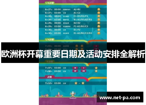 欧洲杯开幕重要日期及活动安排全解析